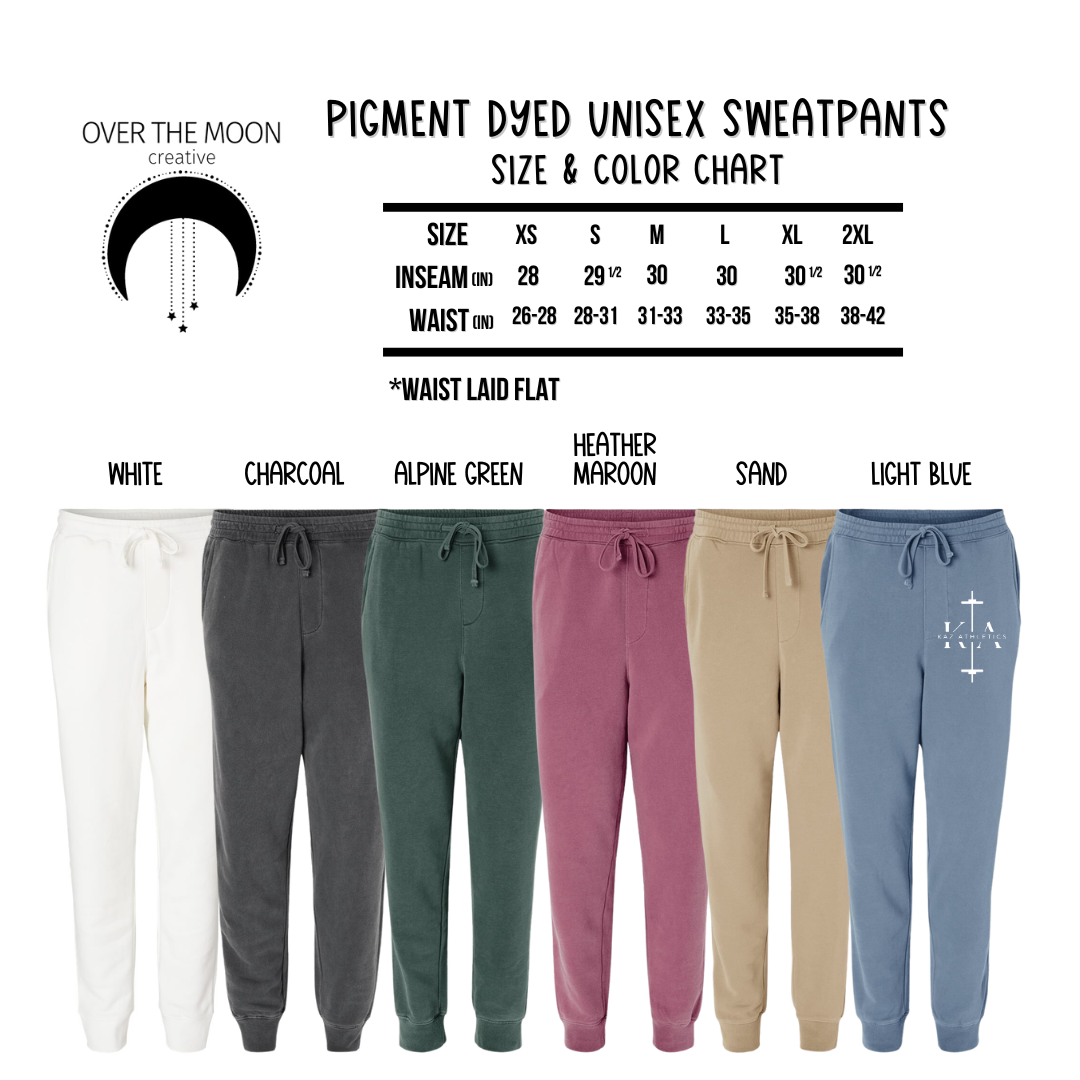 Kaz Pigment Dyed Unisex Sweatpants