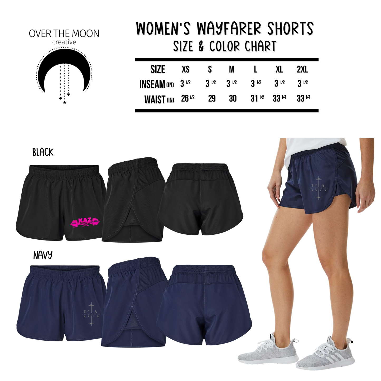 Kaz Women's Athletic Shorts